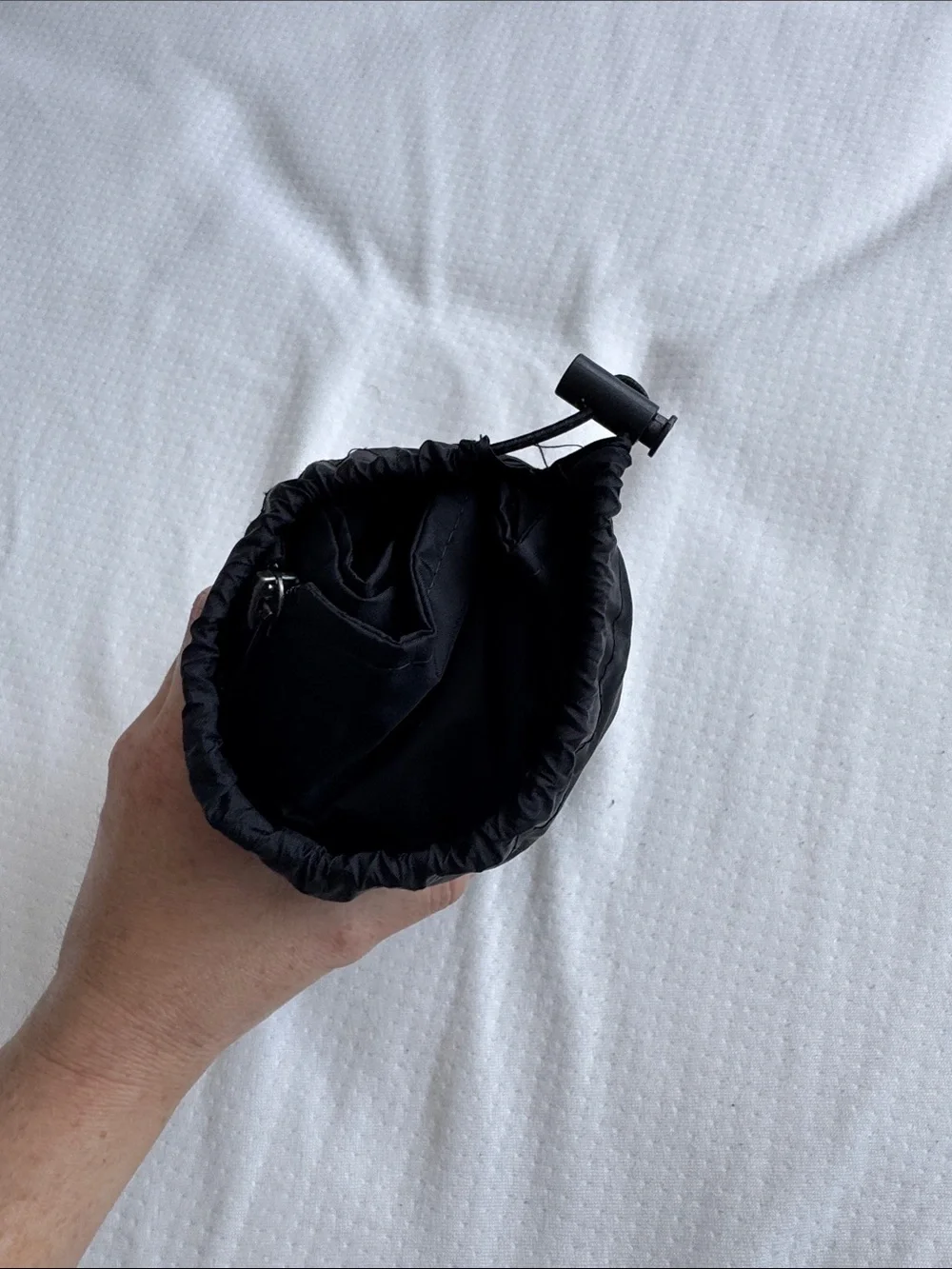 The North Face Black jacket - Drawstring Carry bag